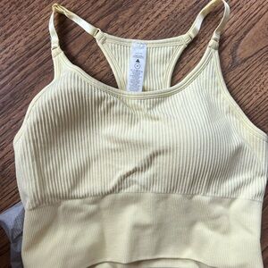 Vitality (formerly Balance Athletica) - linear racer top. Ray Yellow, medium